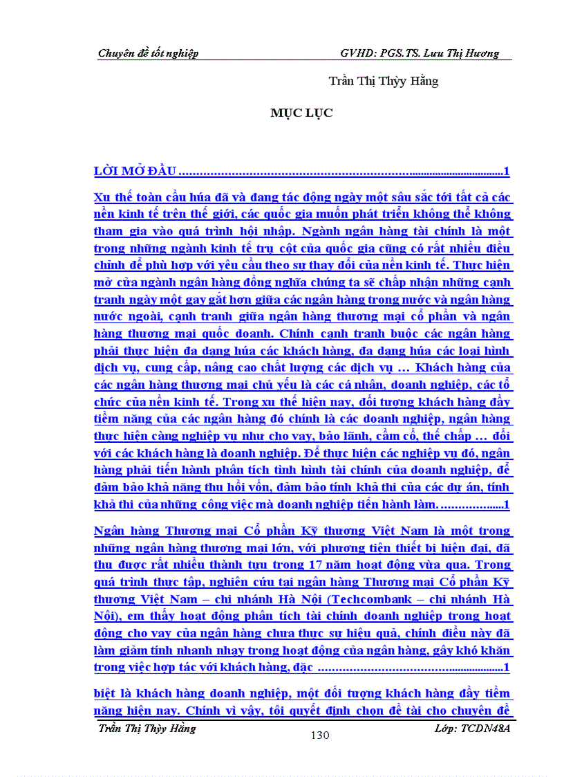 image for page Hoàn thiện nội dung phân tích tài chính doanh nghiệp trong hoạt động cho vay của Ngân hàng Kỹ thương chi nhánh Hà Nội – Techcombank chi nhánh Hà Nội