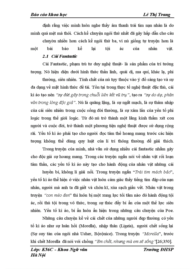 image for page Kiểu nhân vật rối loạn tâm thần trong truyện ngắn của E. A. Poe, qua đó thấy được những đóng góp của Poe trong văn học thế giới. khoa học Lê Thị Trang