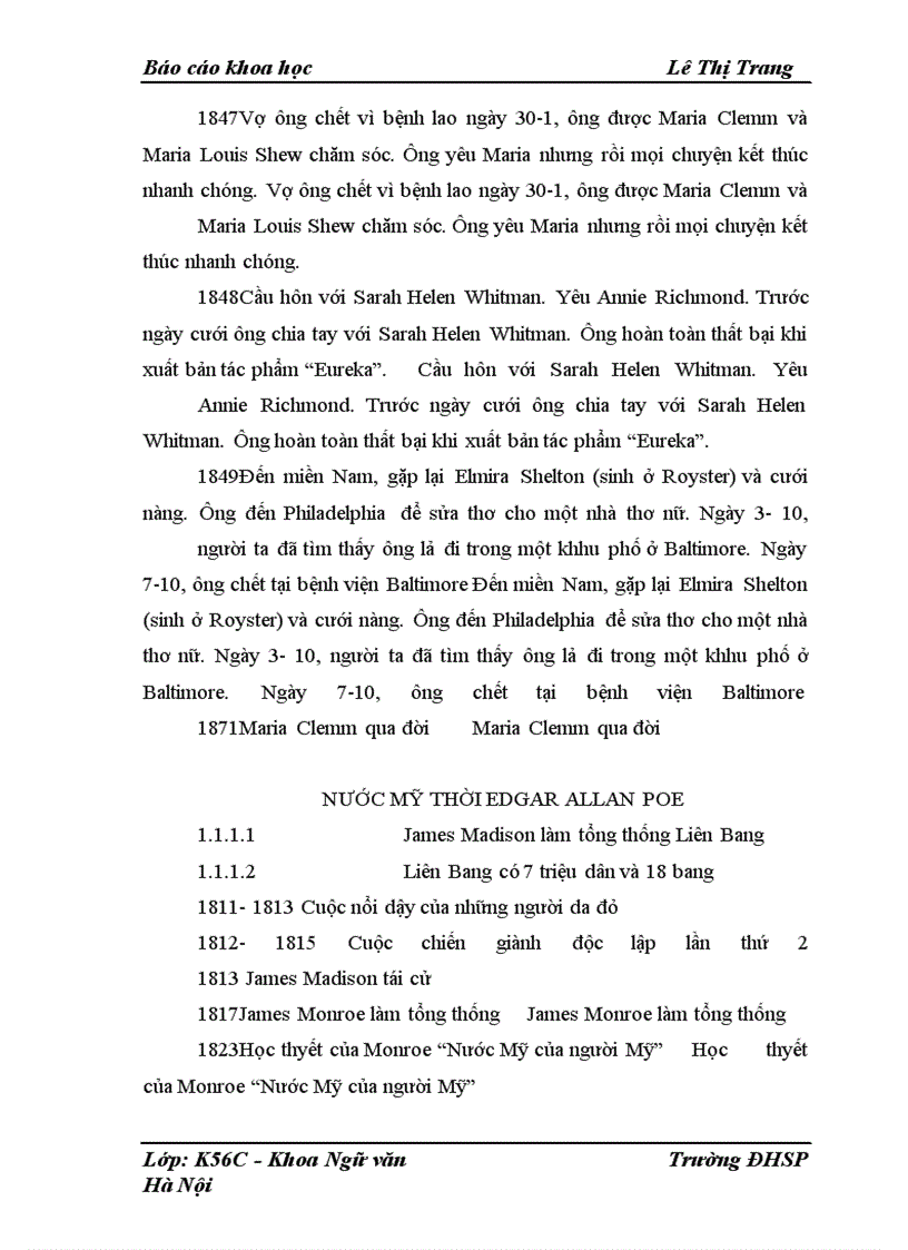 image for page Kiểu nhân vật rối loạn tâm thần trong truyện ngắn của E. A. Poe, qua đó thấy được những đóng góp của Poe trong văn học thế giới. khoa học Lê Thị Trang