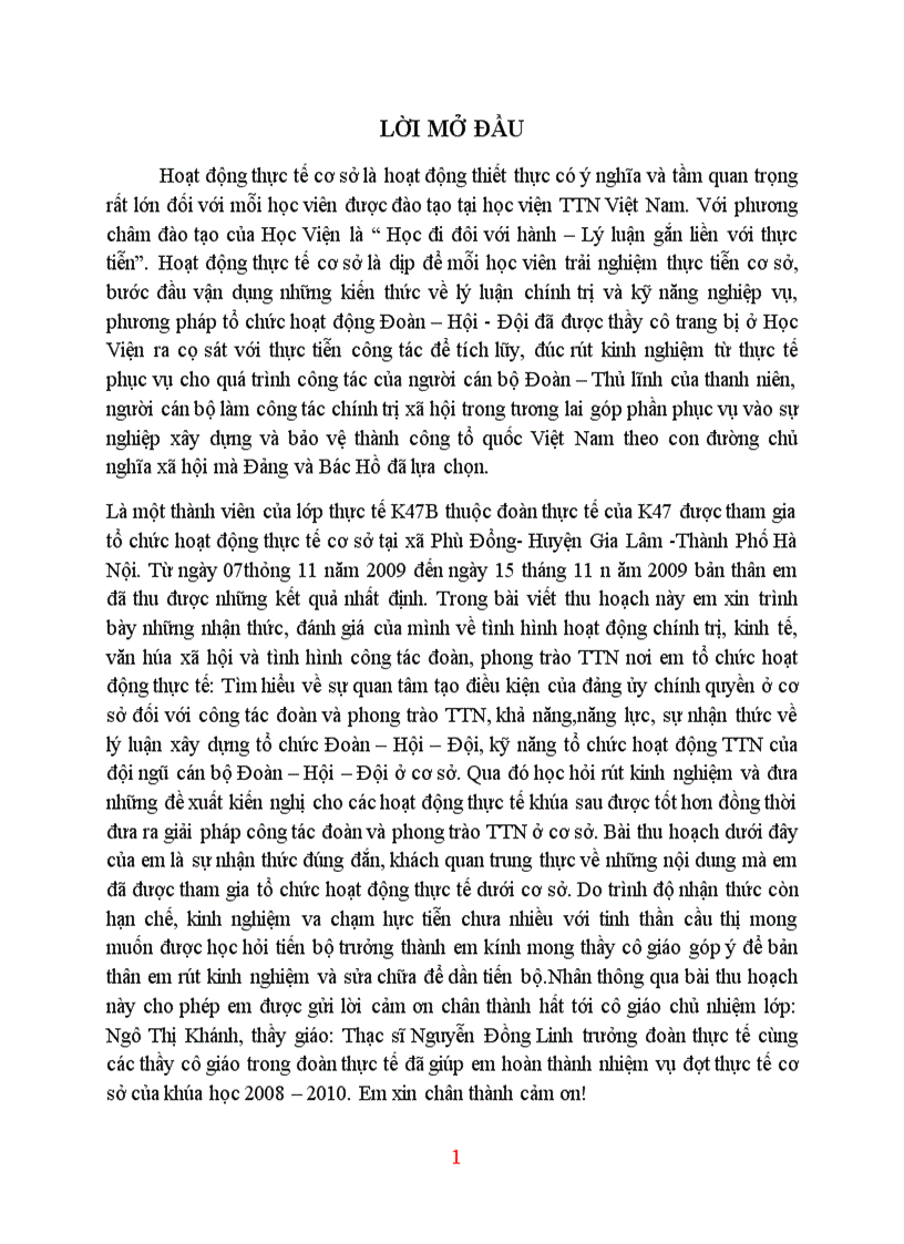 image for page Tình hình hoạt động chính trị, kinh tế, văn hóa xã hội và tình hình công tác đoàn, phong trào TTN