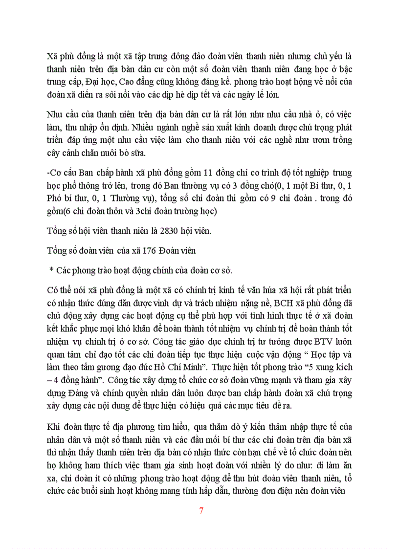 image for page Tình hình hoạt động chính trị, kinh tế, văn hóa xã hội và tình hình công tác đoàn, phong trào TTN