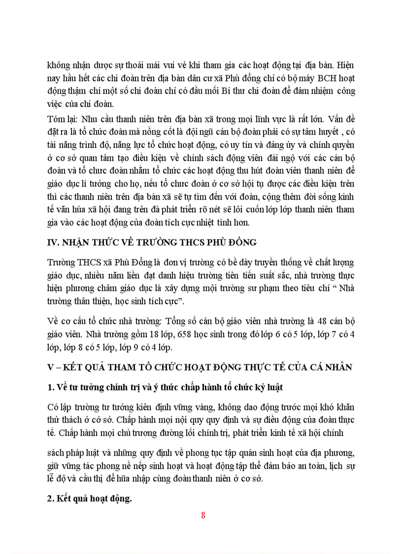 image for page Tình hình hoạt động chính trị, kinh tế, văn hóa xã hội và tình hình công tác đoàn, phong trào TTN