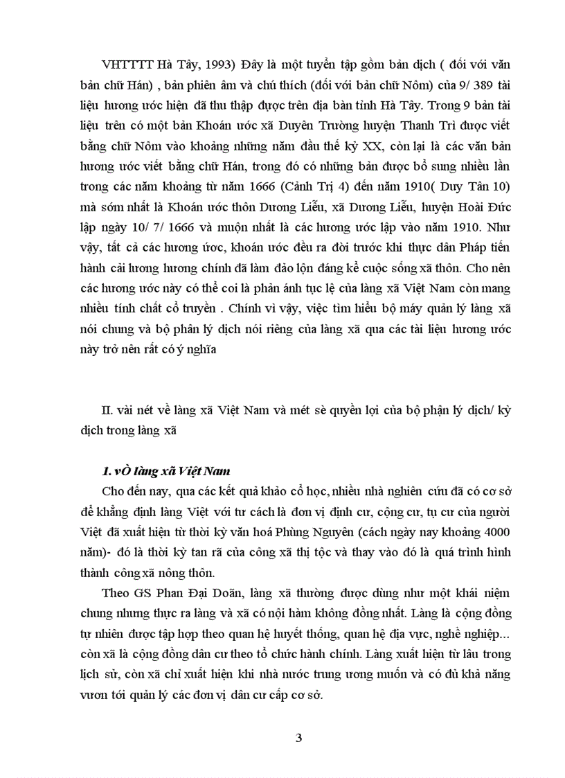 image for page Vài nét về làng xã Việt Nam và một số quyền lợi của bộ phận lý dịch/kỳ dịch trong làng xã