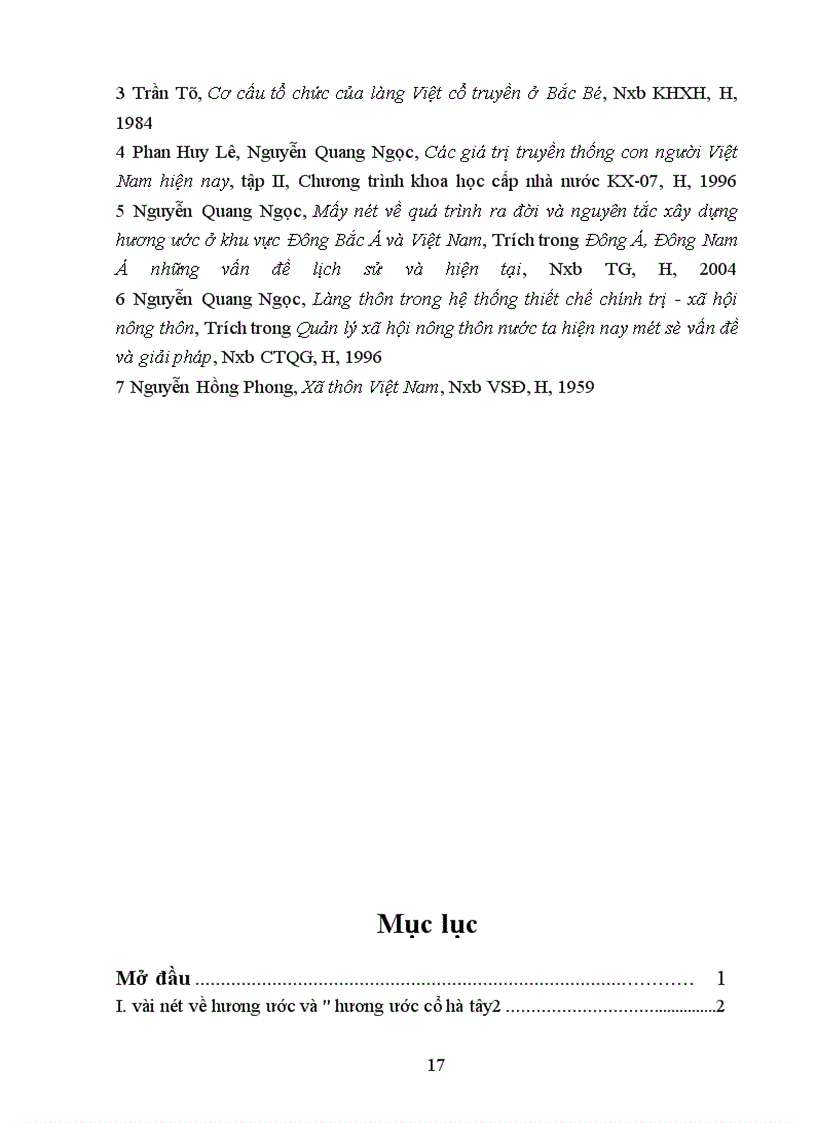 image for page Vài nét về làng xã Việt Nam và một số quyền lợi của bộ phận lý dịch/kỳ dịch trong làng xã