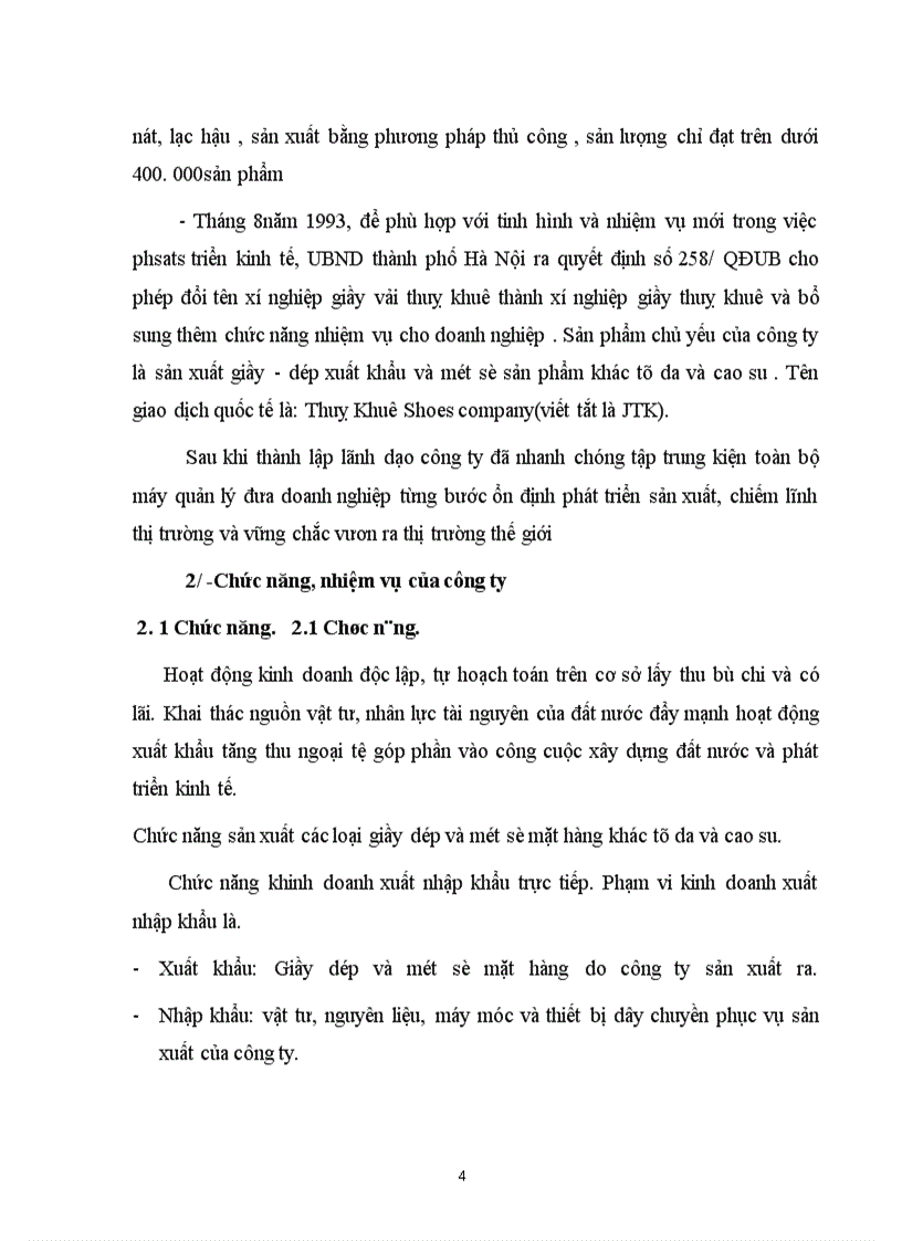 image for page Thực trạng hoạt động Sản XUất kinh doanh của công ty giầy thuỵ khuê