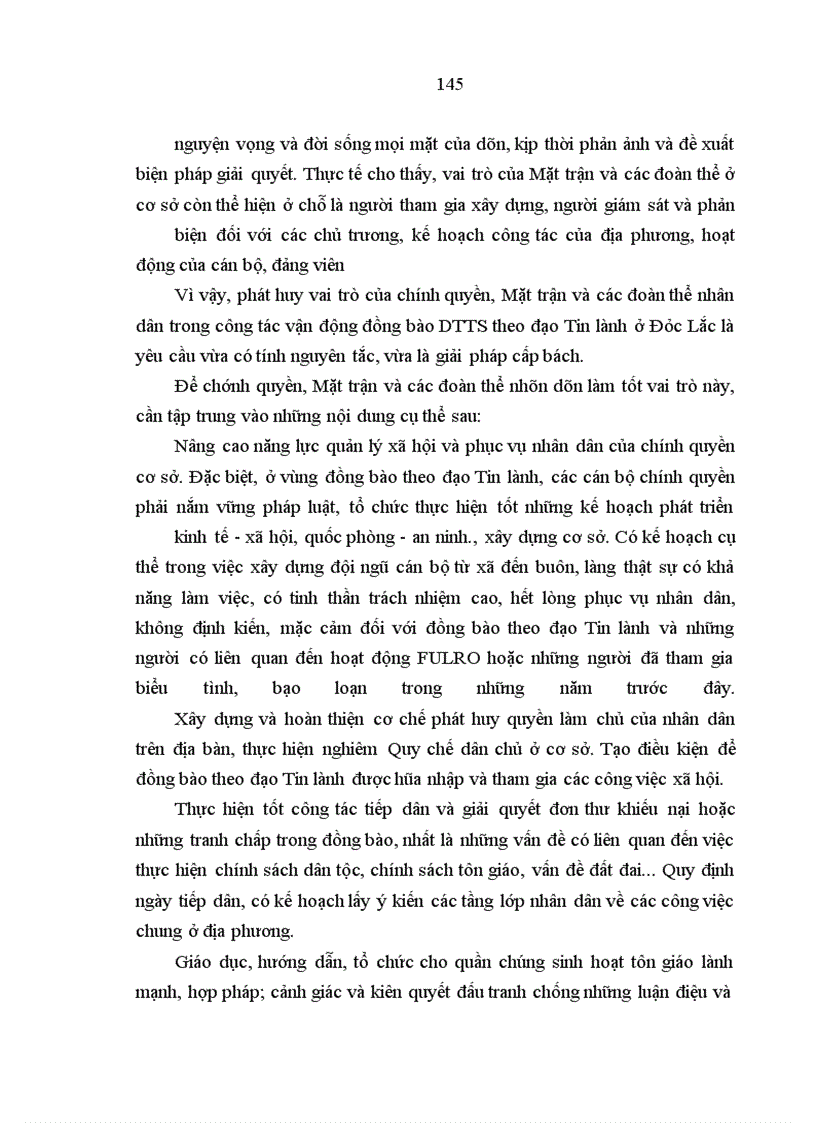 image for page Một số giải pháp và chính sách đối với vấn đề tôn giáo trong vùng đồng bào các dân tộc thiểu số tỉnh Đắc Lắc