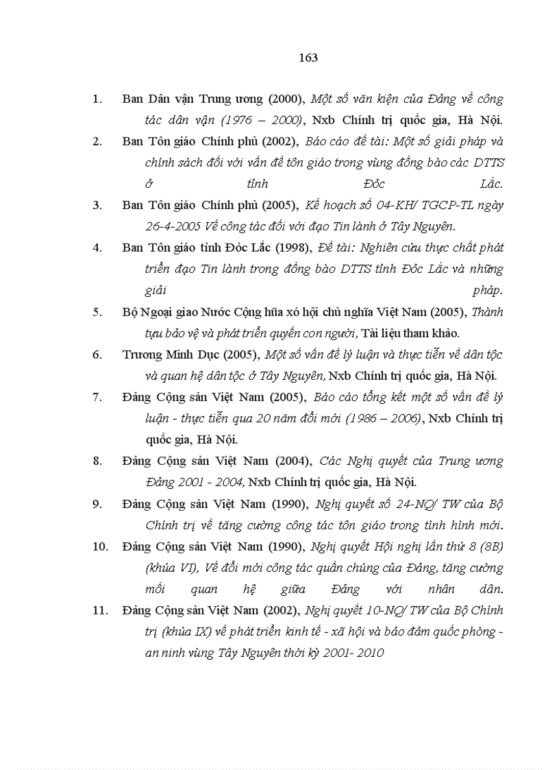 image for page Một số giải pháp và chính sách đối với vấn đề tôn giáo trong vùng đồng bào các dân tộc thiểu số tỉnh Đắc Lắc