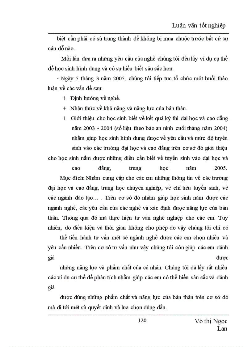 image for page Định hướng giá trị nghề nghiệp trong dự định chọn nghề của học sinh THPT Yên Viên