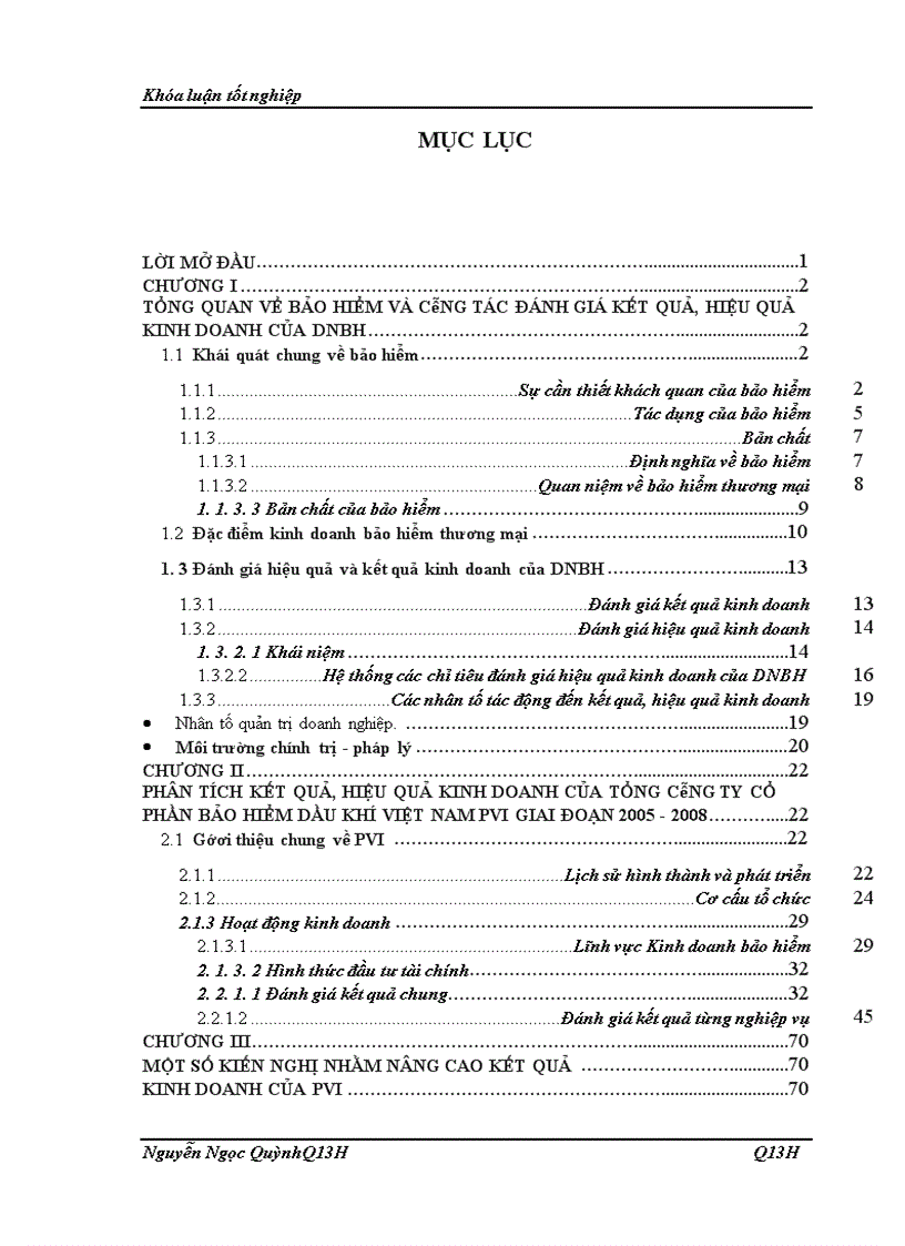 image for page Đánh giá kết quả và hiệu quả kinh doanh của Tổng công ty Cổ phần Bảo hiểm dầu khí Việt Nam