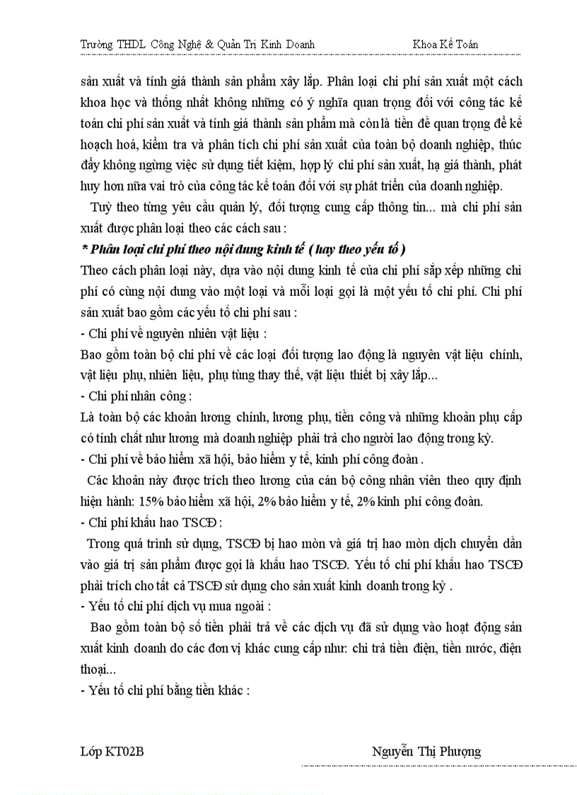 image for page Kế toán chi phí và tính giá thành sản phẩm