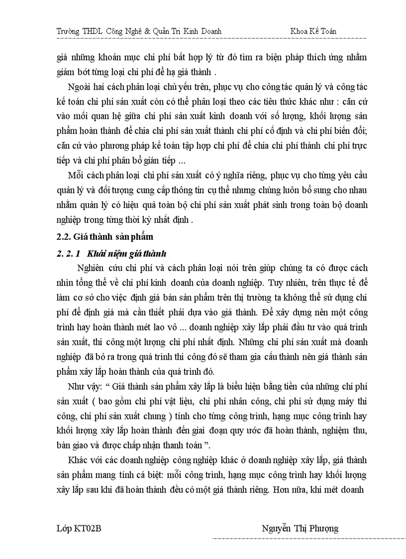 image for page Kế toán chi phí và tính giá thành sản phẩm