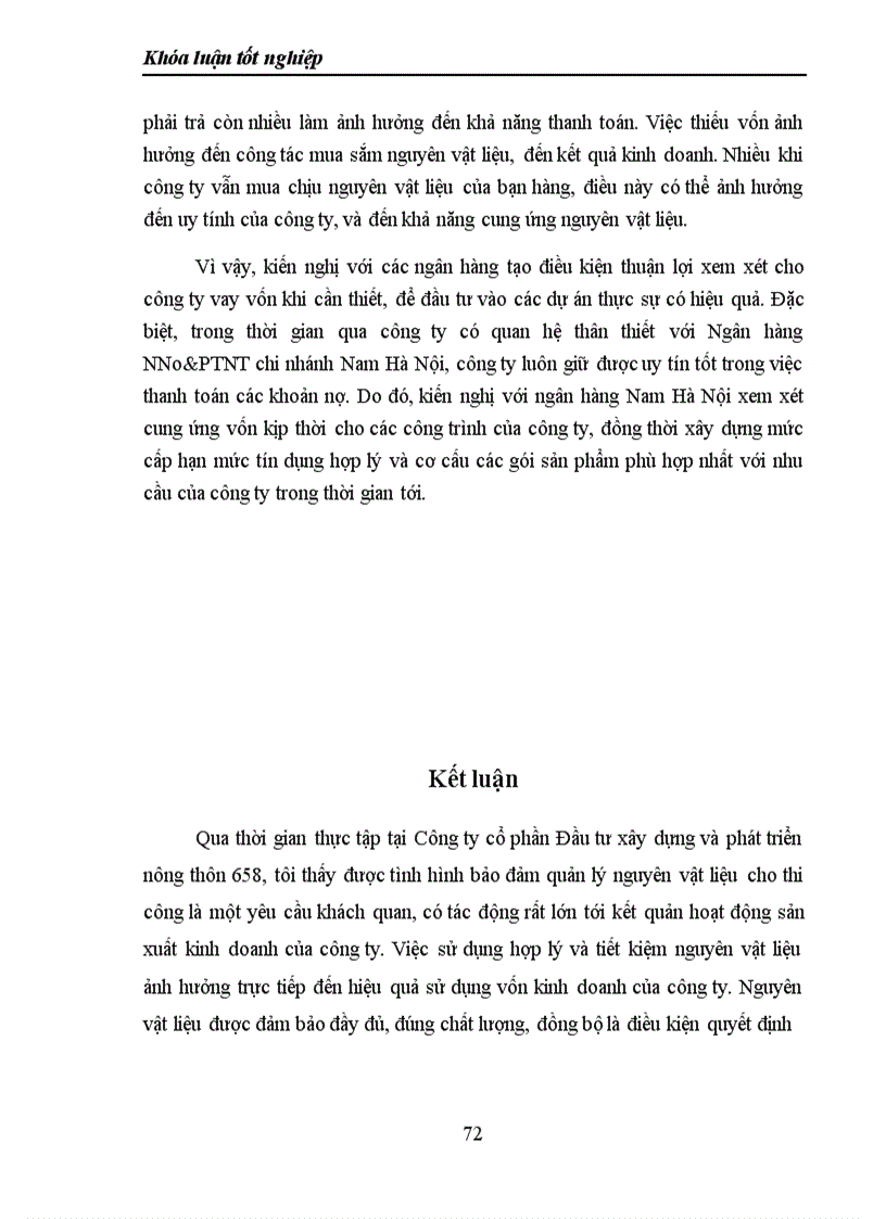 image for page Giải pháp hoàn thiện công tác quản trị nguyên vật liệu tại công ty Cổ phần Đầu tư xây dựng và phát triển nông thôn 658