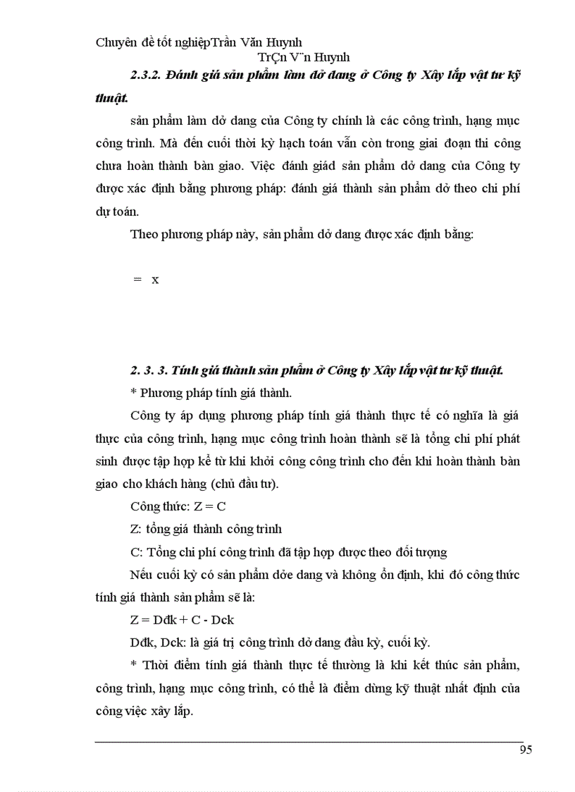 image for page Tổ chức kế toán chi phí sản xuất và tính giá thành sản phẩm tại Công ty Xây lắp vật tư kỹ thuật