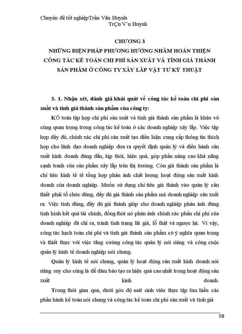 image for page Tổ chức kế toán chi phí sản xuất và tính giá thành sản phẩm tại Công ty Xây lắp vật tư kỹ thuật