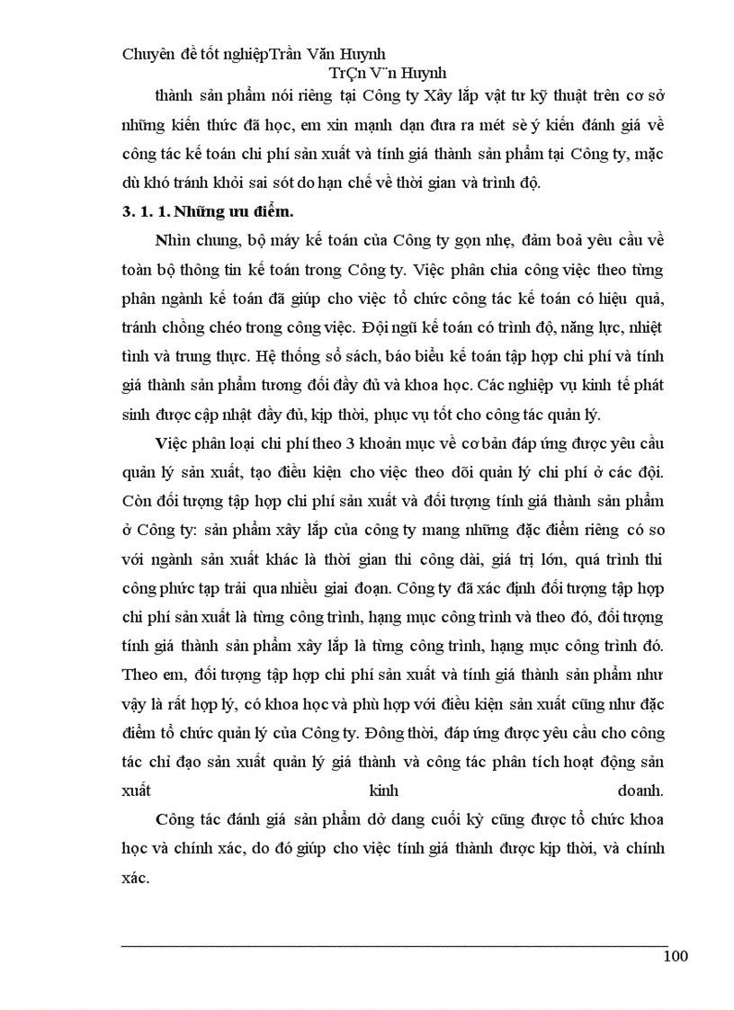 image for page Tổ chức kế toán chi phí sản xuất và tính giá thành sản phẩm tại Công ty Xây lắp vật tư kỹ thuật