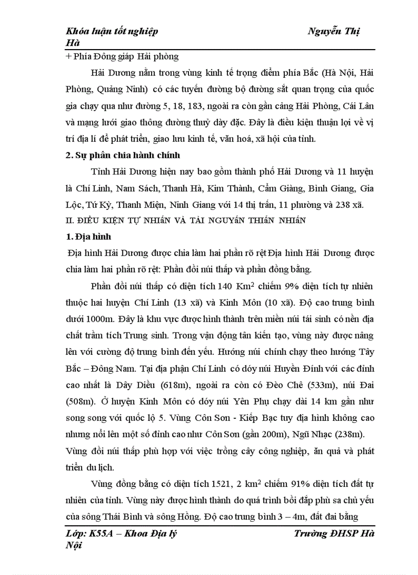 image for page Ứng dụng công nghệ thông tin trong dạy học Địa lí địa phương tỉnh Hải Dương