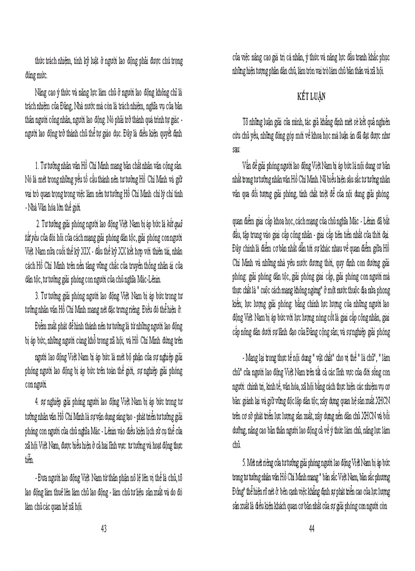 image for page Nội dung cơ bản tư tưởng giải phóng người lao động Việt Nam bị áp bức trong tư tưởng nhân văn Hồ Chí Minh