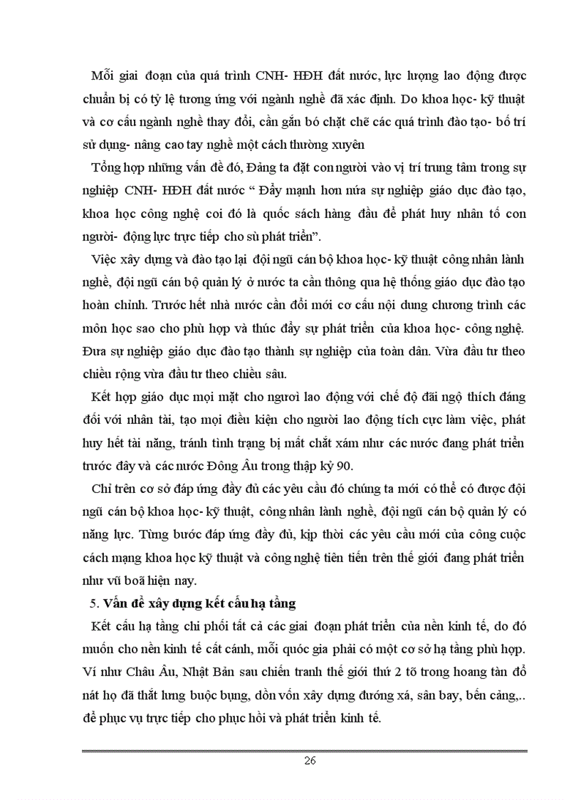 image for page Nội dung cơ bản của sự nghiệp CNH- HĐH ở nước ta trong các thời kỳ