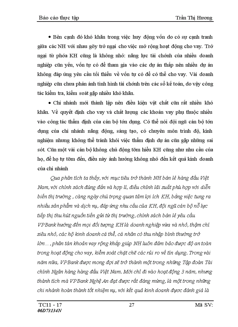 image for page Một số giải pháp nhằm nâng cao hiệu quả cho vay tại NH VPBank Nghệ An