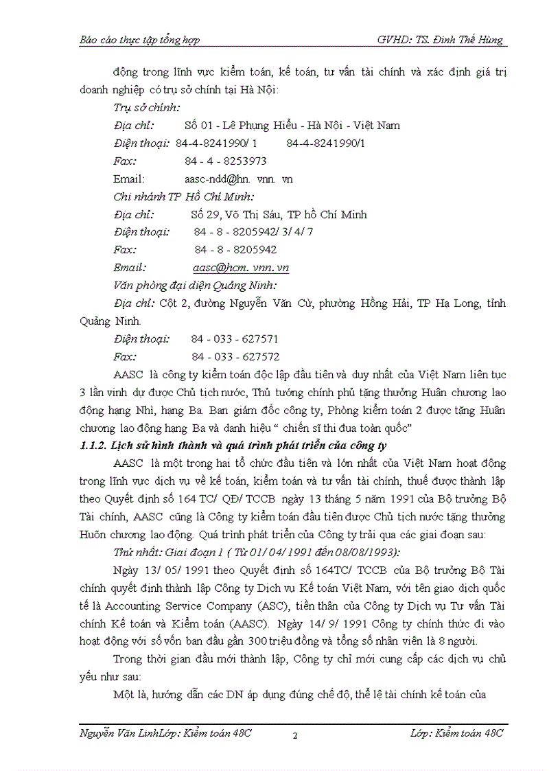 image for page Đặc điểm tổ chức kiểm toán của công ty TNHH Dịch vụ Tư vấn Tài Chính Kế toán và Kiểm toán AASC