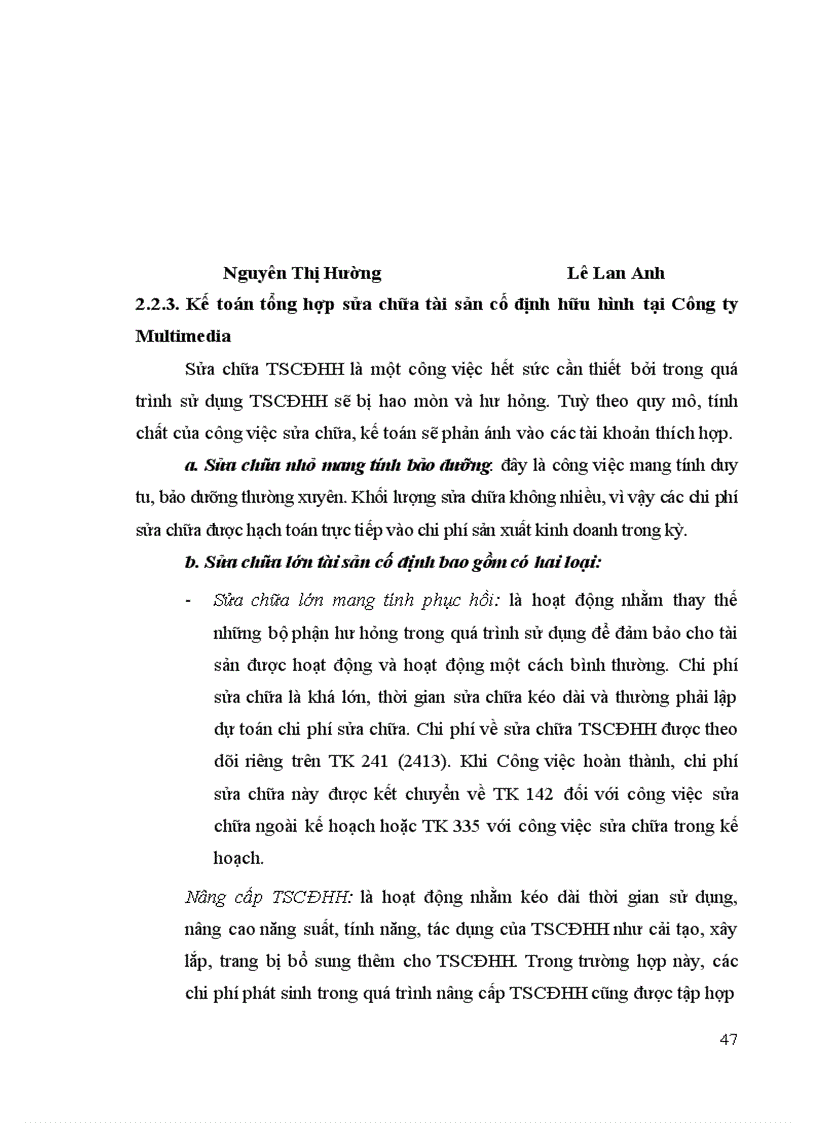 image for page Hoàn thiện kế toán TSCĐHH tại Công ty Truyền thông đa phương tiện Multimedia