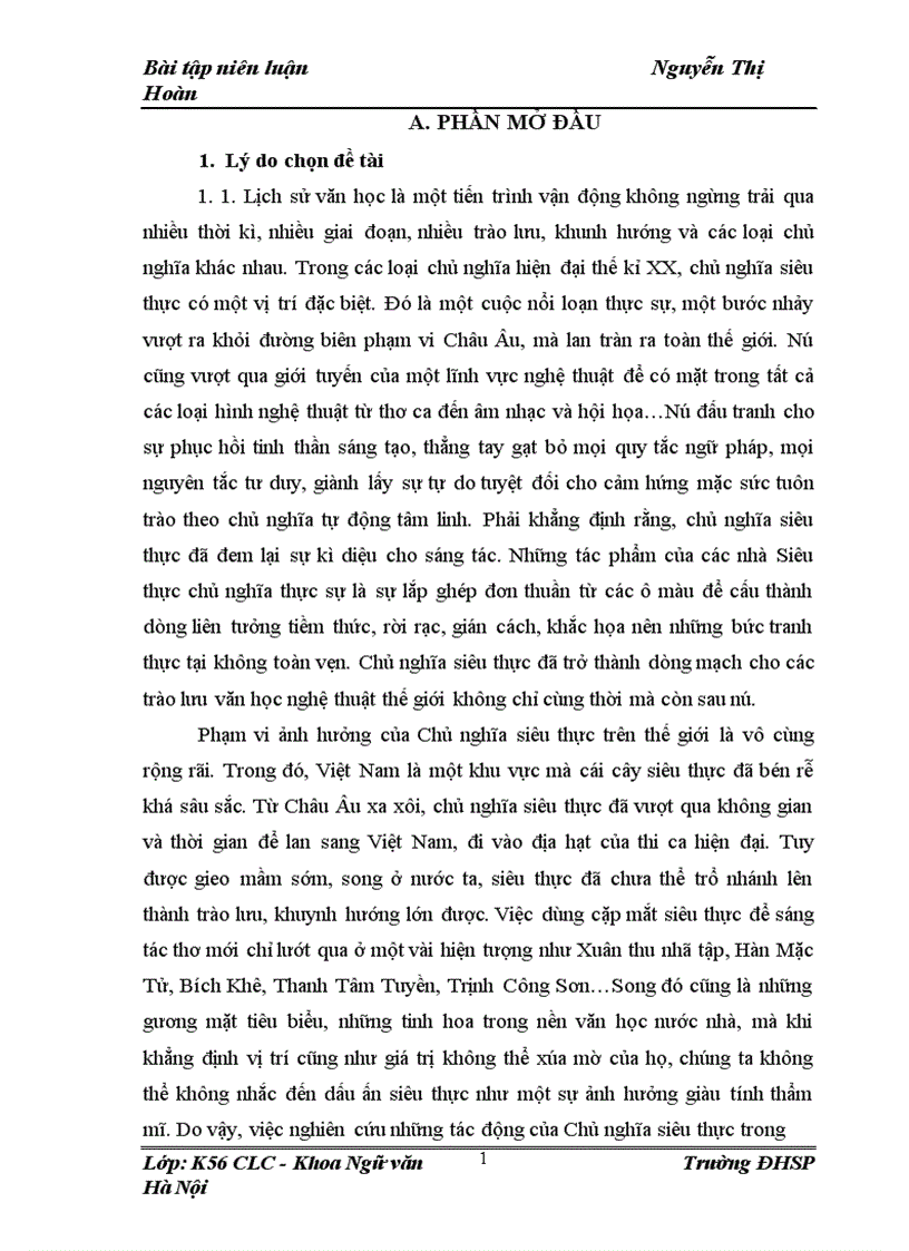 image for page Không gian siêu thực và cảm quan về thế giới trong thơ Thanh Tâm Tuyền