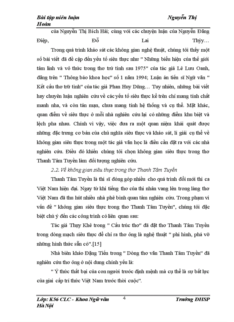 image for page Không gian siêu thực và cảm quan về thế giới trong thơ Thanh Tâm Tuyền