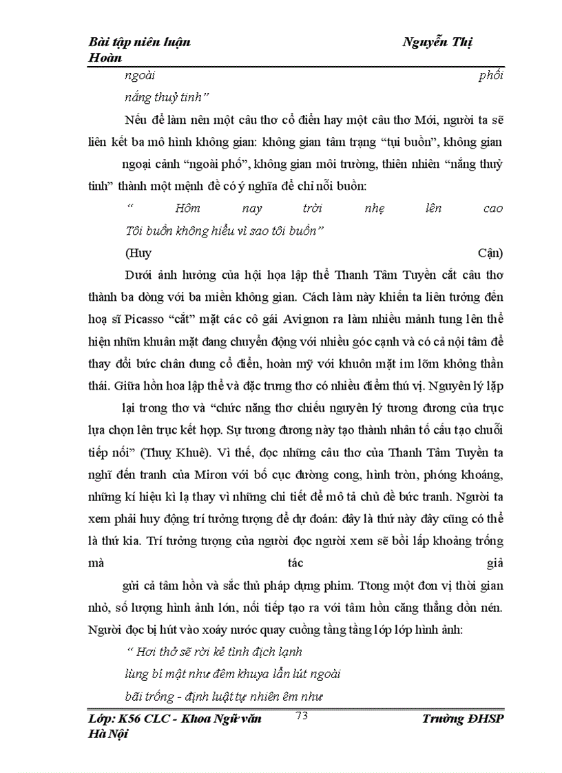 image for page Không gian siêu thực và cảm quan về thế giới trong thơ Thanh Tâm Tuyền