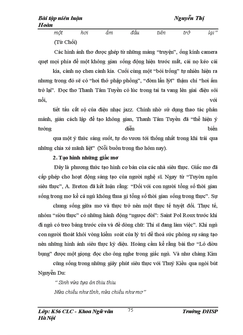 image for page Không gian siêu thực và cảm quan về thế giới trong thơ Thanh Tâm Tuyền