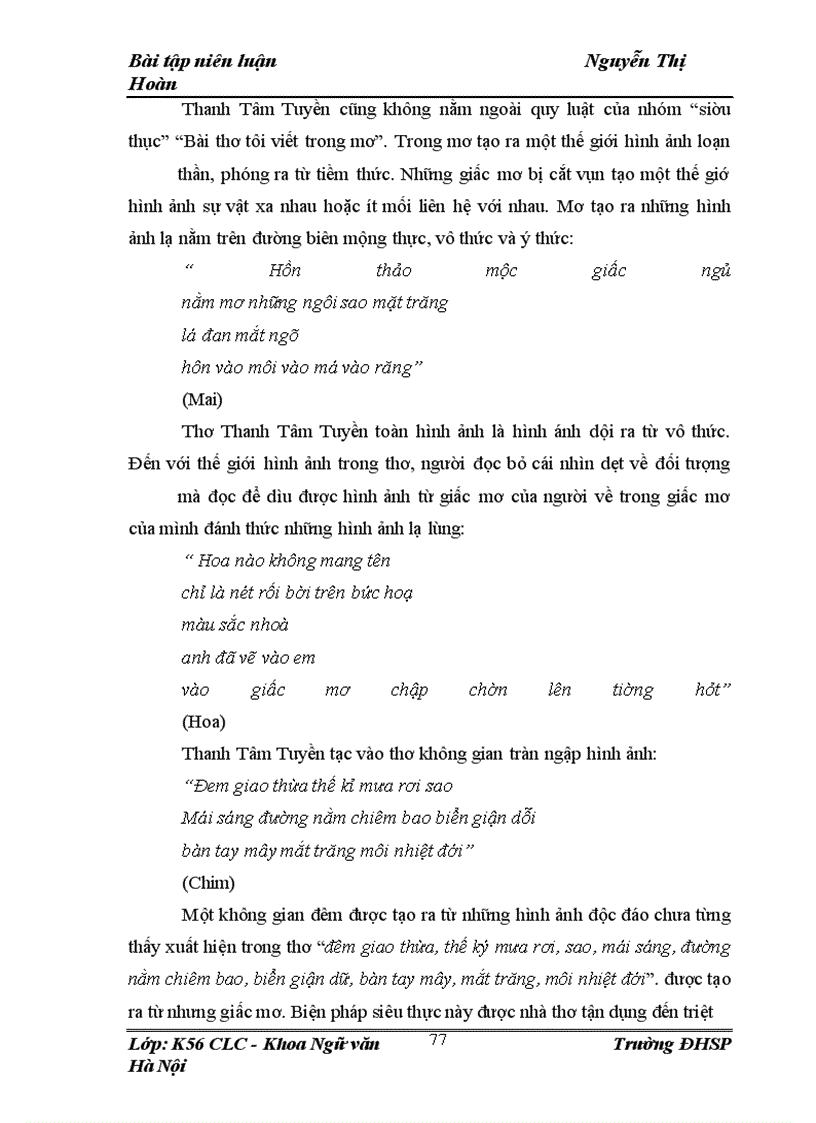 image for page Không gian siêu thực và cảm quan về thế giới trong thơ Thanh Tâm Tuyền