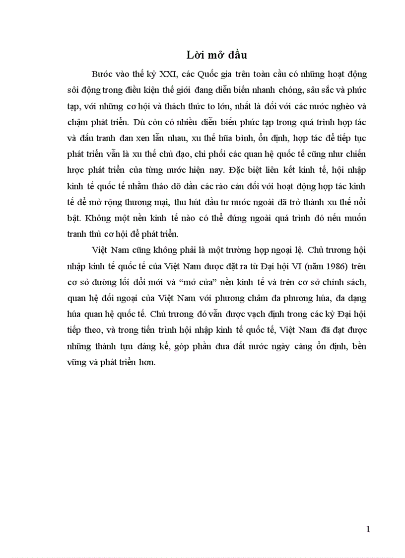 image for page Đánh giá khái quát những thành tựu đạt được của hội nhập KTQT của VN