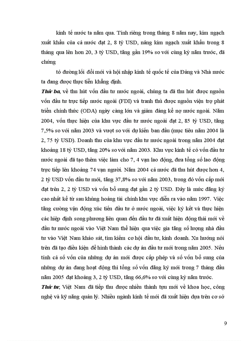 image for page Đánh giá khái quát những thành tựu đạt được của hội nhập KTQT của VN