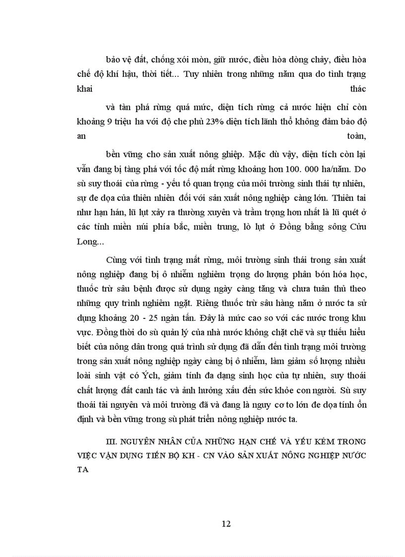 image for page Tiến bộ khoa học công nghệ với sự phát triển nông nghiệp ở nước ta, thực trạng và giải pháp