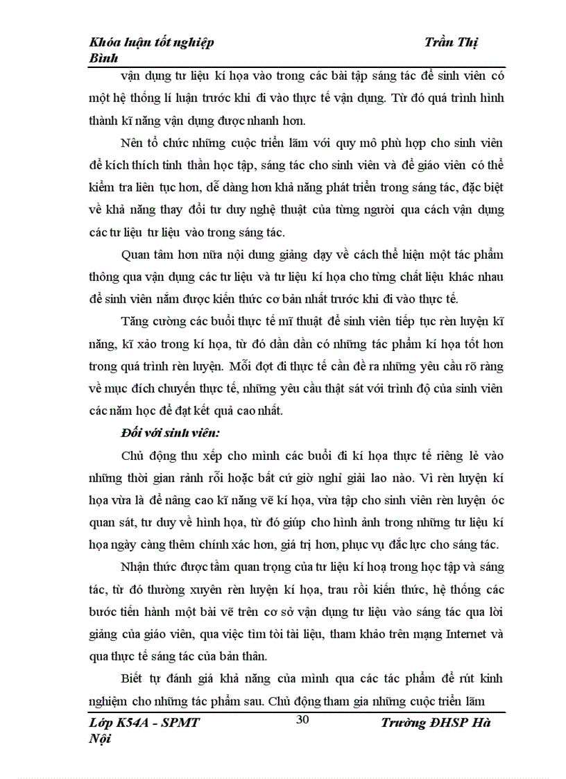 image for page Cách vận dụng tư liệu kí họa vào sáng tác của sinh viên