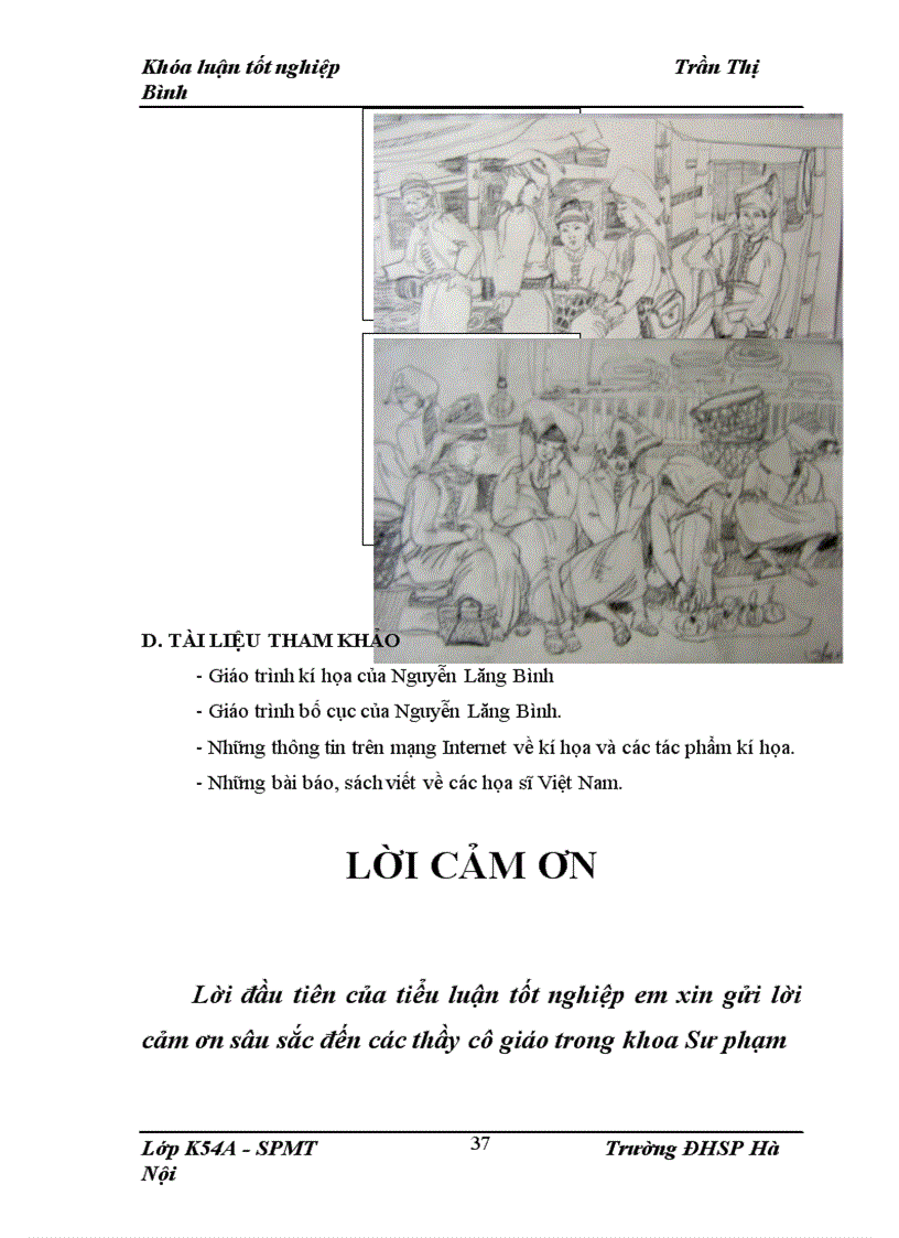 image for page Cách vận dụng tư liệu kí họa vào sáng tác của sinh viên