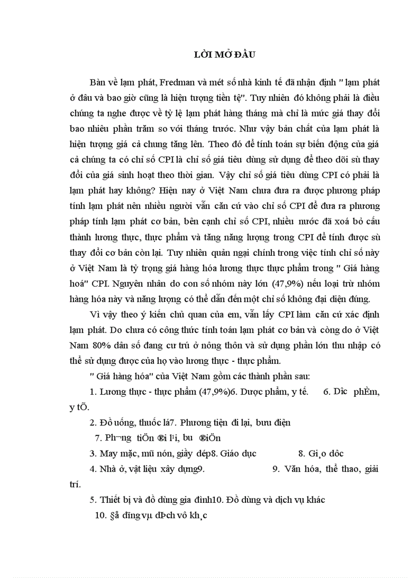 Tình trạng lạm phát tăng cao trong 9 tháng đầu năm 2004