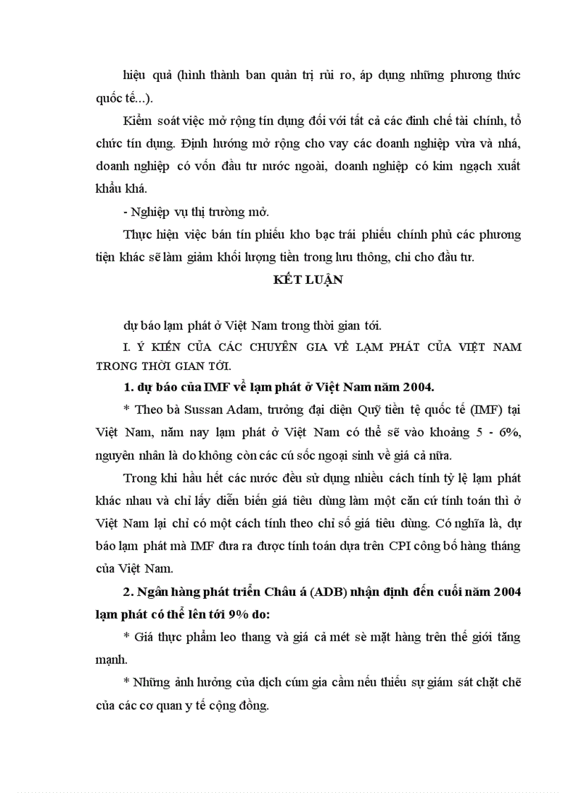 image for page Tình trạng lạm phát tăng cao trong 9 tháng đầu năm 2004