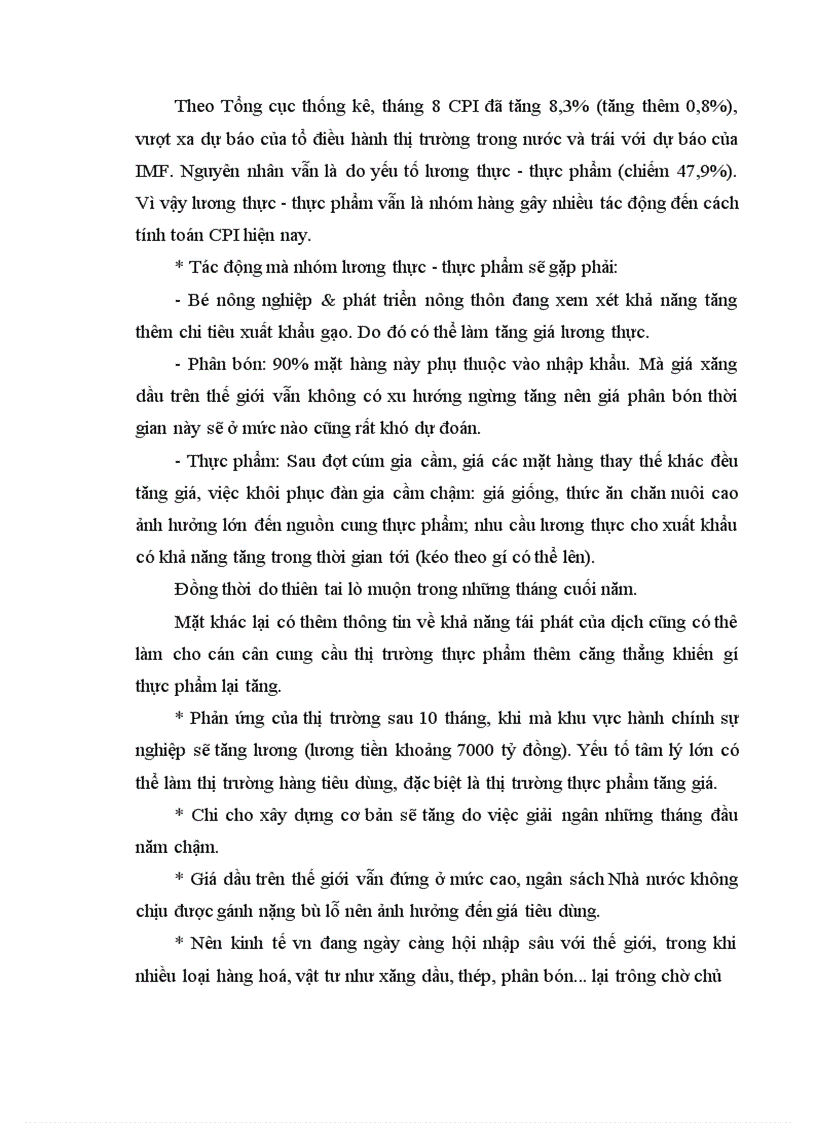 image for page Tình trạng lạm phát tăng cao trong 9 tháng đầu năm 2004