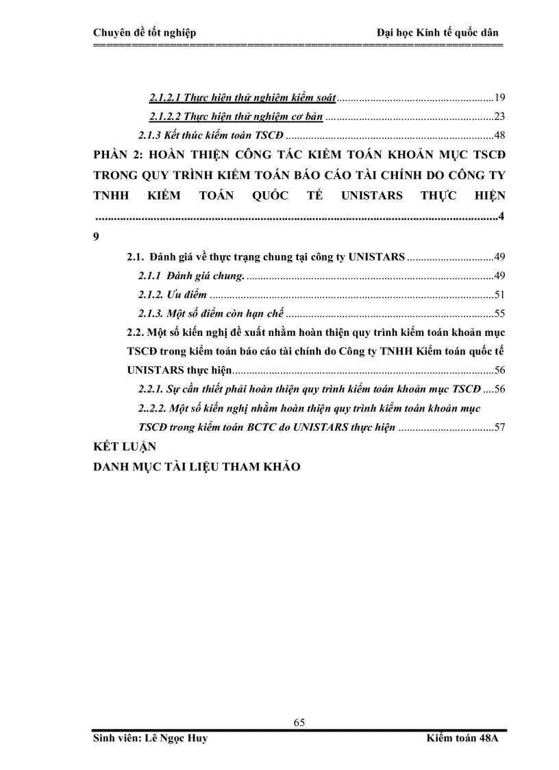 image for page Hoàn thiện kiểm toán khoản mục Tài sản cố định trong kiểm toán báo cáo tài chính tại công ty TNHH Kiểm toán quốc tế Unistars