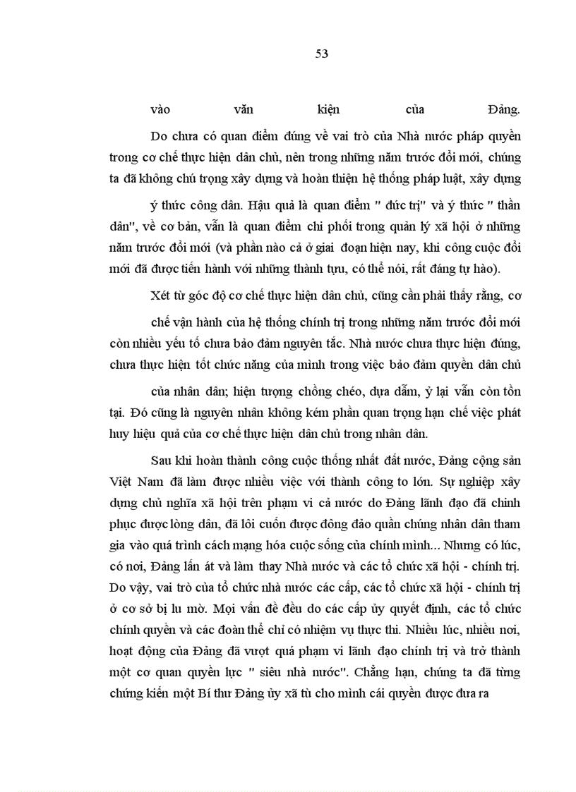 image for page Vai trò của Nhà nước đối với việc thực hiện quyền dân chủ của nhân dân Việt Nam hiện nay