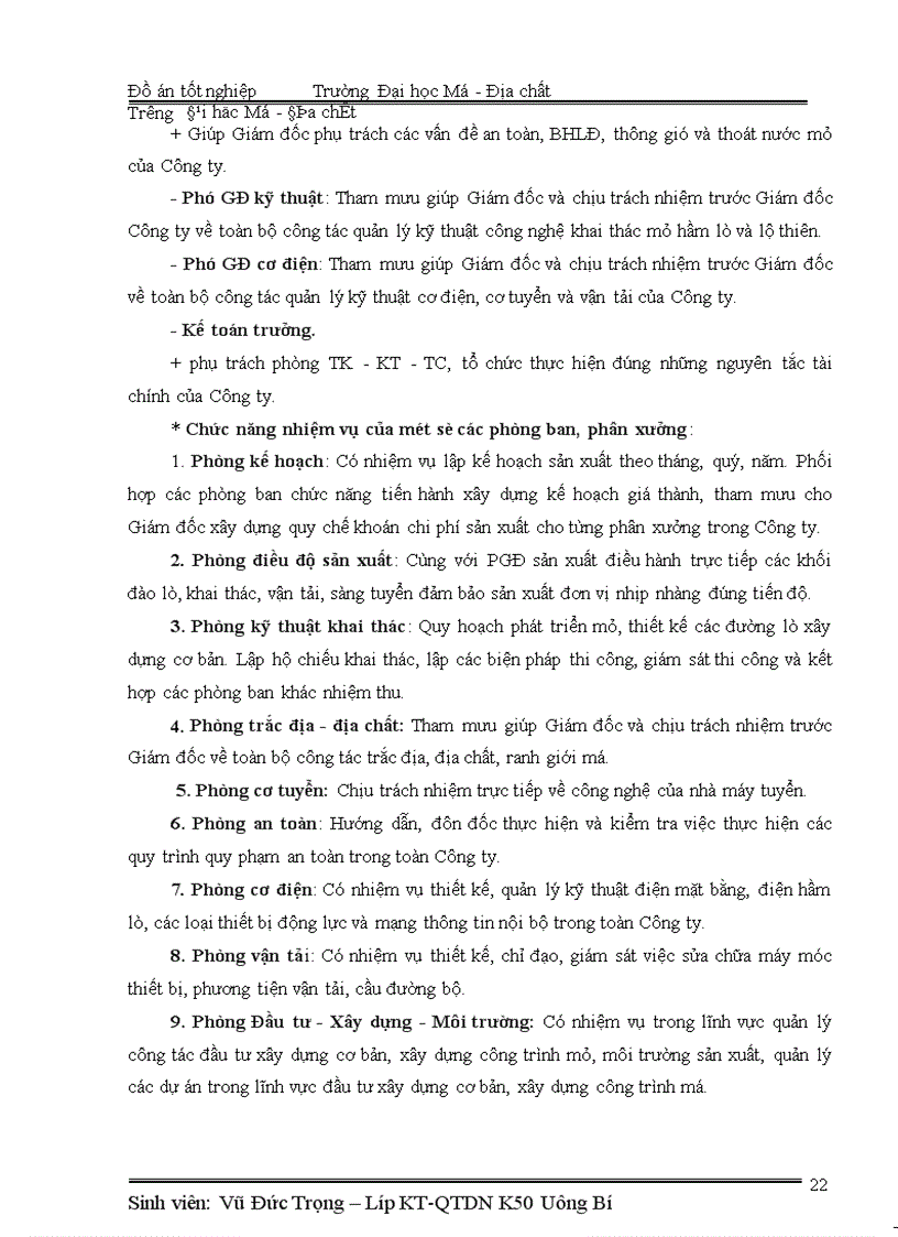 image for page Lập kế hoạch lao động tiền lương năm 2010 - Công ty cổ phần than Vàng Danh- TKV