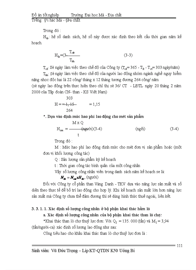image for page Lập kế hoạch lao động tiền lương năm 2010 - Công ty cổ phần than Vàng Danh- TKV