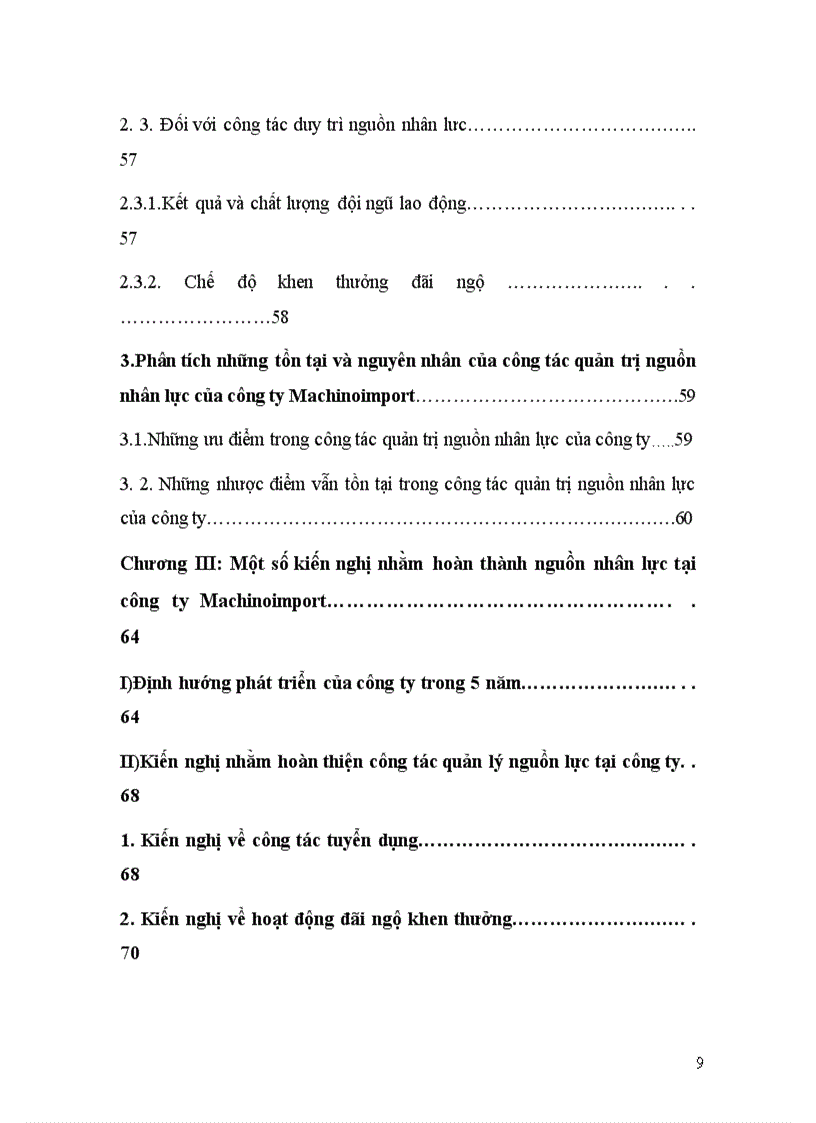 image for page Thực trạng công tác quản trị nguồn nhân lực tại công ty Machinoimpor