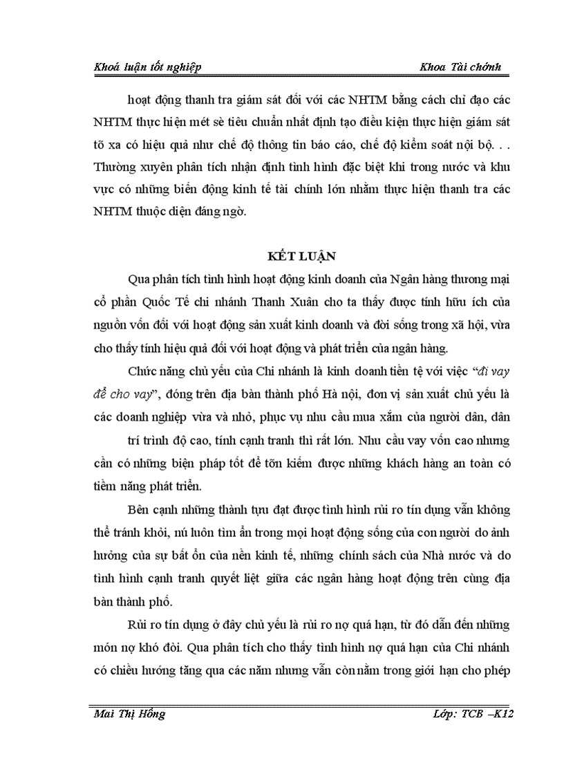 image for page Giải pháp phòng ngừa và hạn chế rủi ro tín dụng tại Ngân hàng thương mại cổ phần Quốc Tế Việt Nam chi nhánh Thanh Xuân