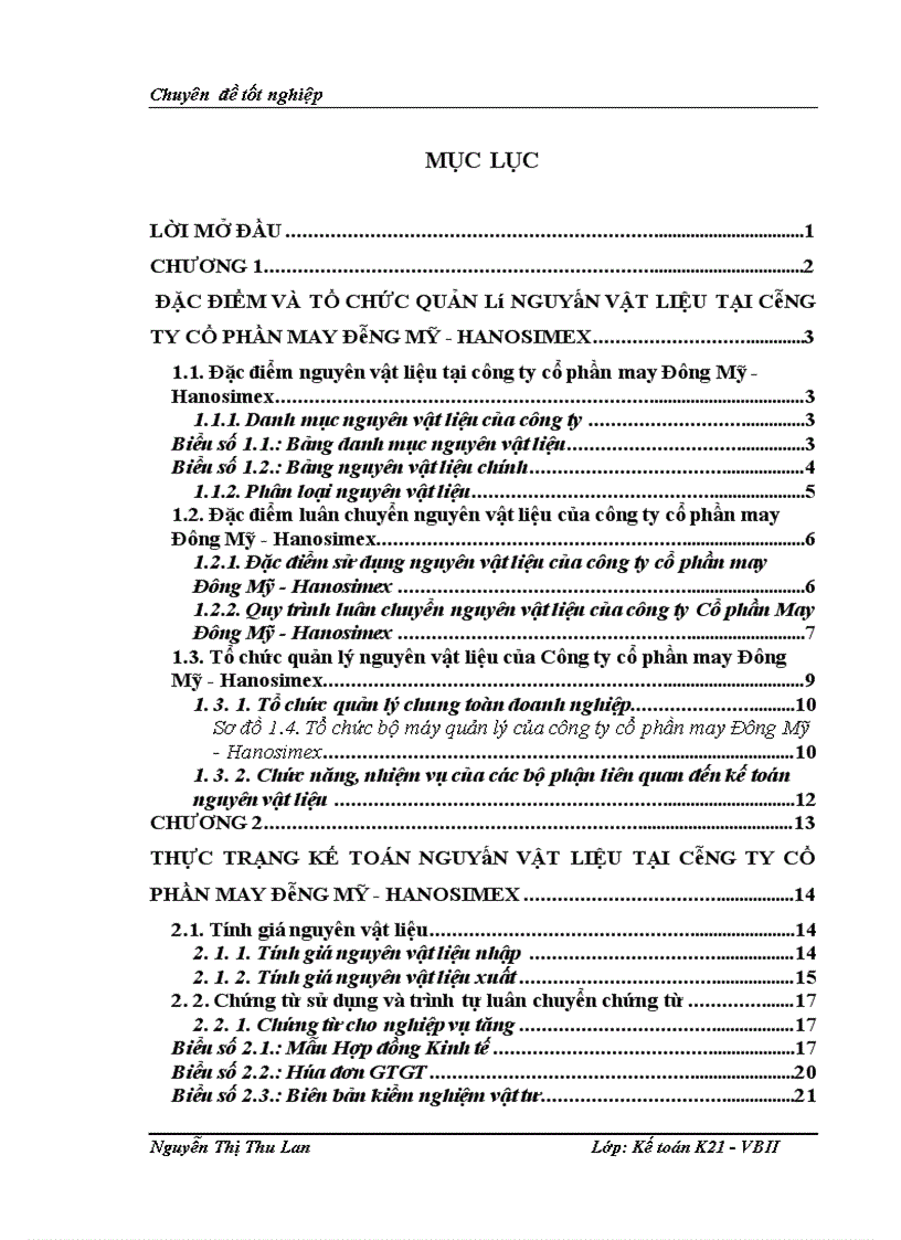 image for page Hoàn thiện kế toán nguyên vật liệu tại công ty Cổ Phần May Đông Mỹ Hanosimex