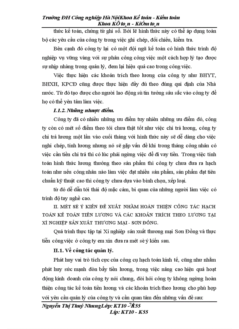 image for page Hạch toán tiền lương và các khoản trích theo lương tại Xí nghiệp sản xuất thương mại – Sơn Đồng