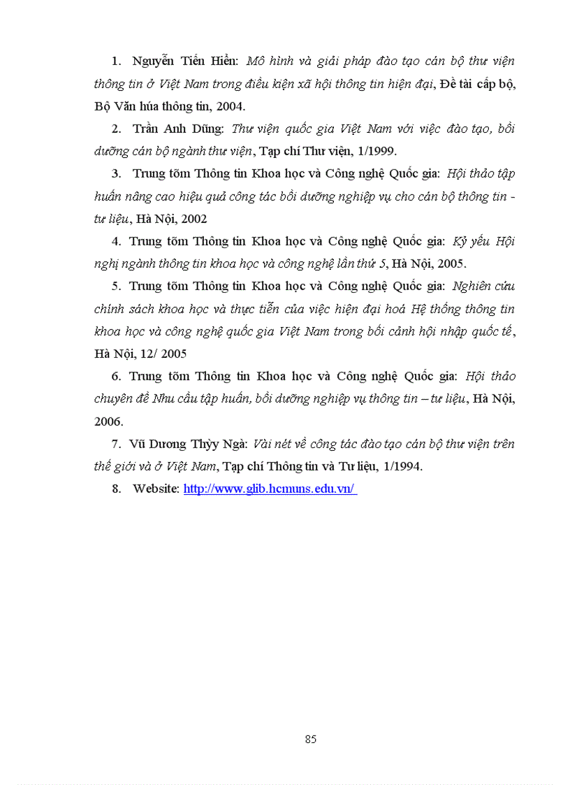 image for page Mô hình và và giải pháp đào tạo cán bộ thông tin- thư viện ở Việt Nam trong điều kiện xã hội thông tin hiện đại