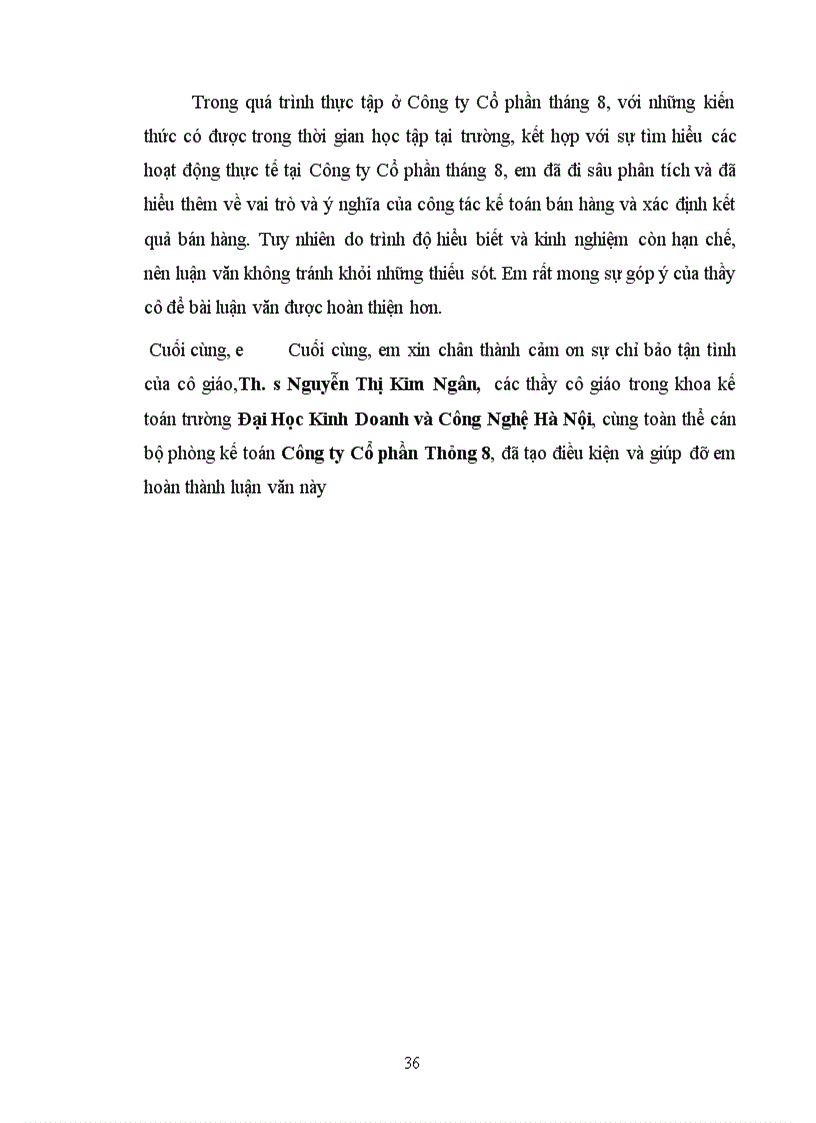 image for page Kế toán bán hàng và xác định kết quả bán hàng tại công ty CP Tháng 8