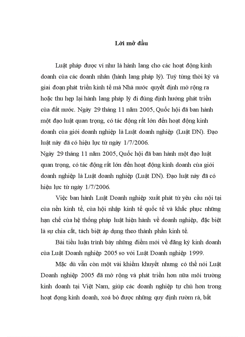 image for page Nhận xét về những sửa đổi bổ sung của Luật doanh nghiệp 2005