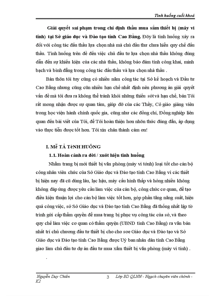 image for page Giải quyết sai phạm trong chỉ định thầu mua sắm thiết bị (máy vi tính) tại Sở giáo dục và Đào tạo tỉnh Cao Bằng